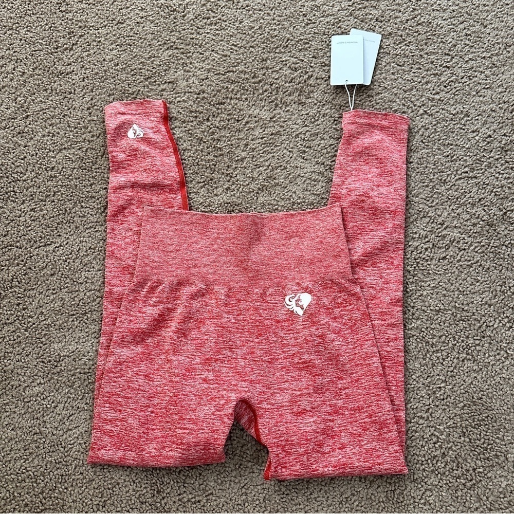 NWT Women's Best Move Seamless Leggings in Red Marl Heathered Size Medium - Picture 13 of 14